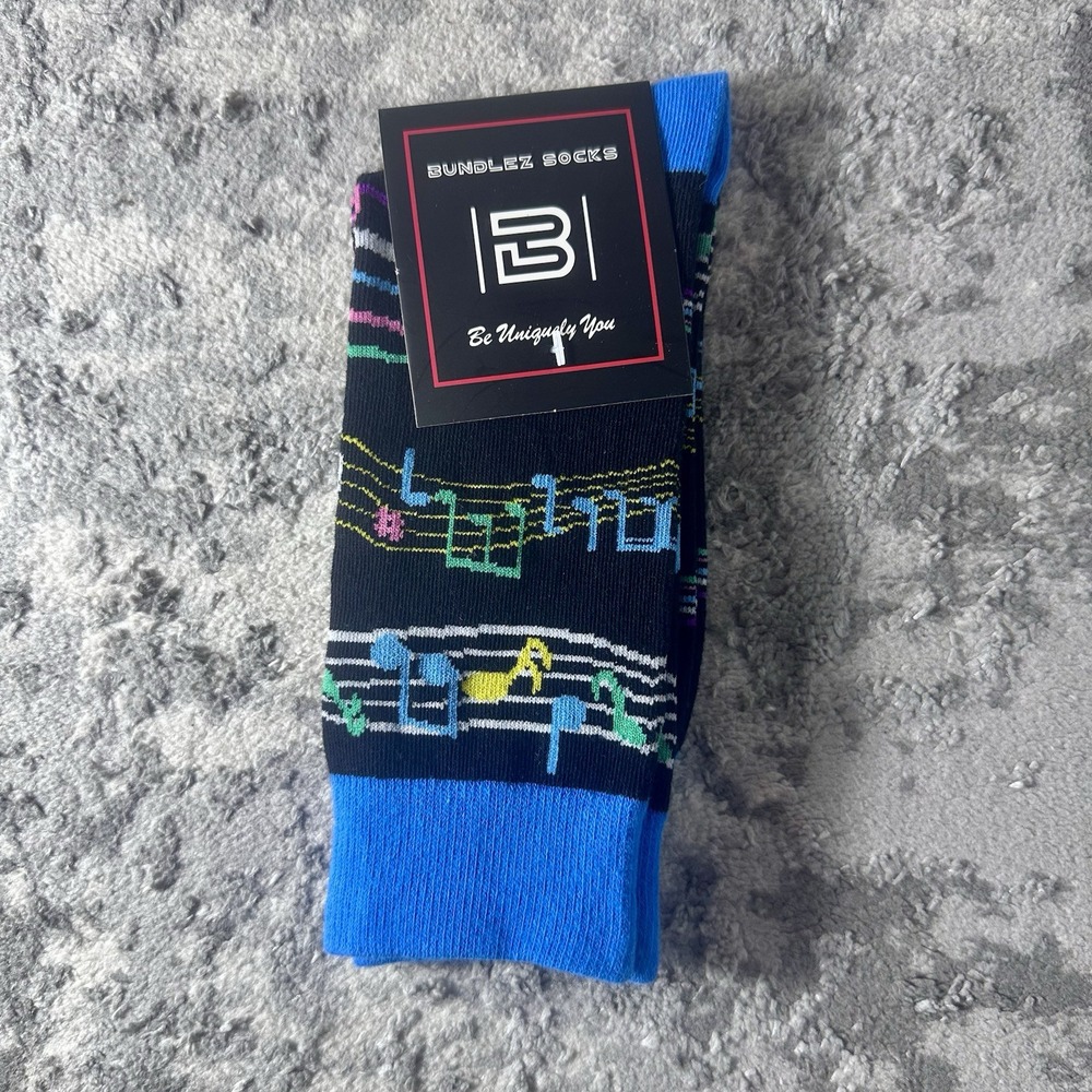 MUSICAL NOTES UNISEX  Fun Novelty Sock NEW